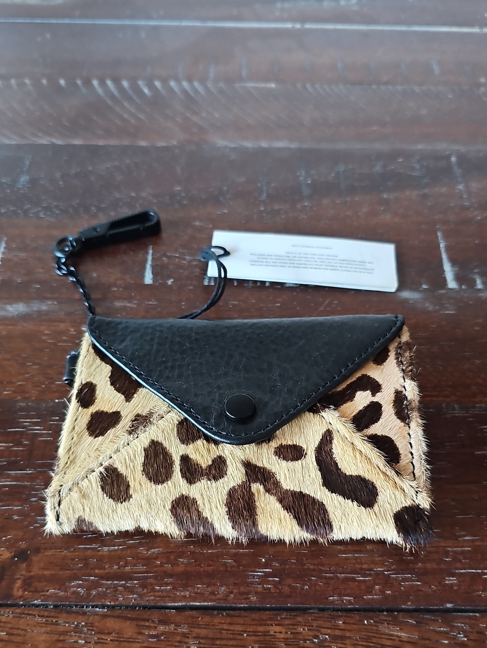 ●●AIME KERSTENBERG LEOPARD CALF HAIR SMALL WALLET NWT●●